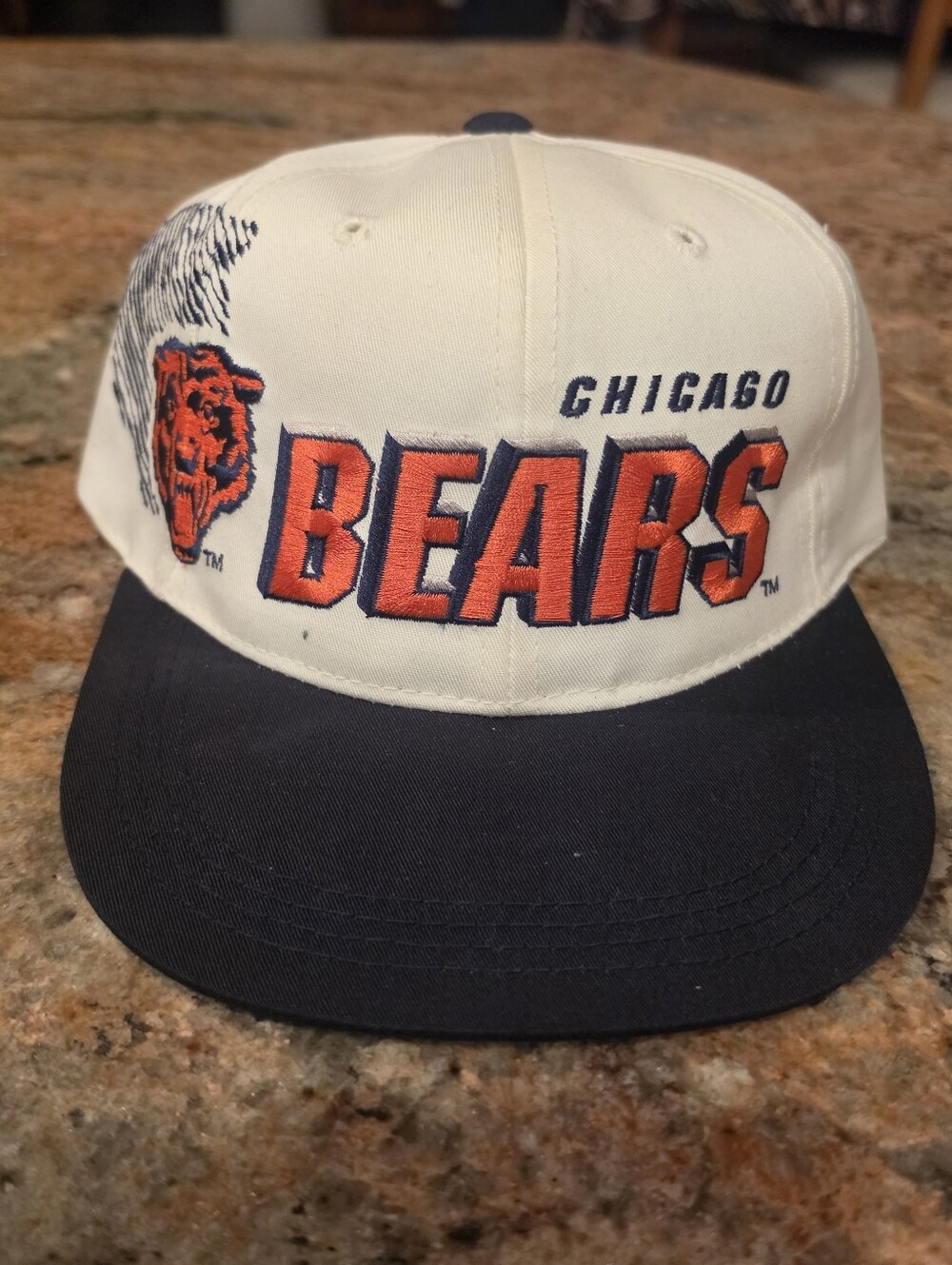 VTG 90s Chicago Bears Sports Specialties SHADOW Snapback Hat NFL Pro Line NWT